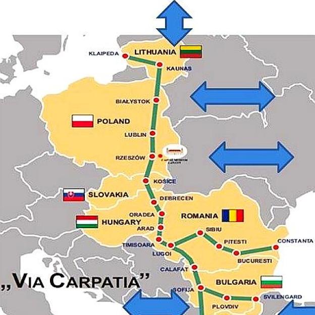 Priorytetową inwestycją dla polskiego rządu jest budowa Via Carpatia, czyli międzynarodowego szlaku od Litwy, przez Białystok, Lublin, Rzeszów, słowackie Koszyce, węgierski Debreczyn do Rumunii, Bułgarii i Grecji.
