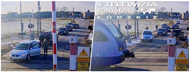 [VIDEO] Stara Wieś: sekundy od tragedii na przejeździe kolejowym