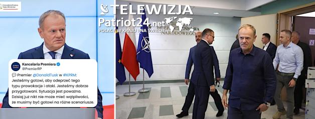 [VIDEO] Premier: Doszło do naruszenia polskiej przestrzeni powietrznej - procedury zadziałały